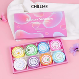  Viên xông tắm đứng Shower Steamer quà tặng 8 viên hoa khô hương thơm thư giãn giảm stress 