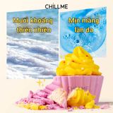  Viên sủi bồn tắm bathbomb Chillme dưỡng ẩm làn da thư giãn tạo màu hình bánh kem dễ thương 