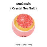  Viên thả bồn tắm muối biển dưỡng ẩm da xoá bỏ mụn lưng 100g Chillme tươi mới 