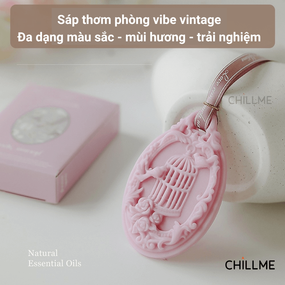  Sáp thơm treo tủ quần áo vintage Chillme thơm phòng kệ tủ quần áo trang trí decor quà tặng kỷ niệm 