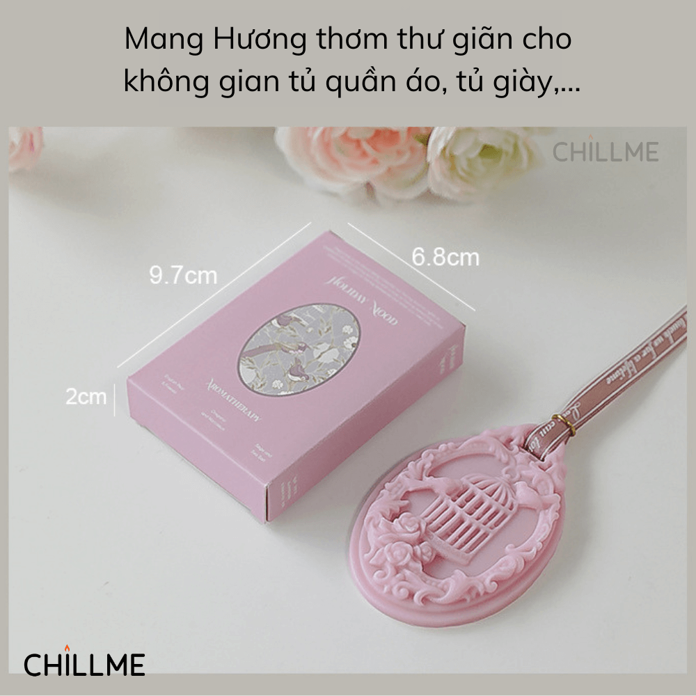  Sáp thơm treo tủ quần áo vintage Chillme thơm phòng kệ tủ quần áo trang trí decor quà tặng kỷ niệm 