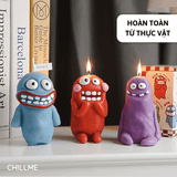  Nến Thơm phòng Mud Man Monster dễ thương cute Chillme làm quà tặng trang trí độc đáo 