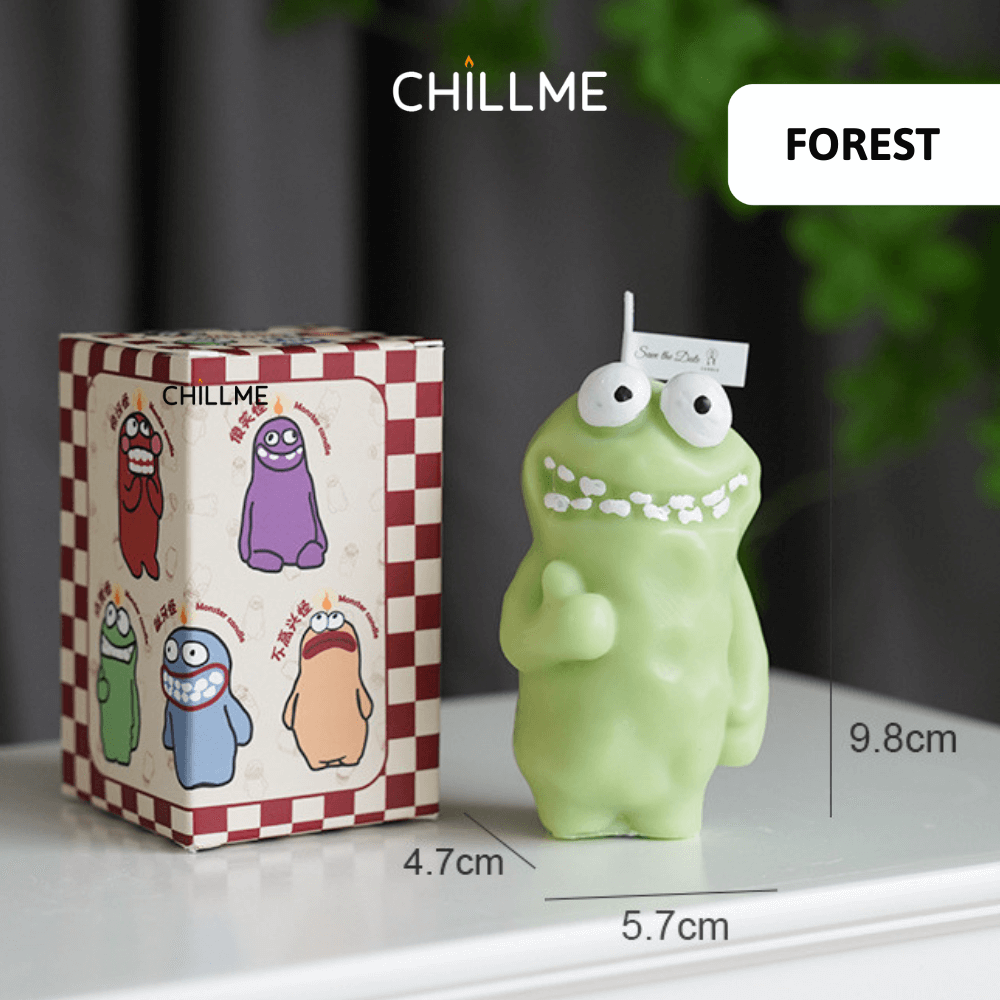  Nến Thơm phòng Mud Man Monster dễ thương cute Chillme làm quà tặng trang trí độc đáo 