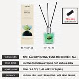  Lọ tinh dầu thơm phòng khuếch tán 50ml Chillme que gỗ hương trái cây khử mùi thư giãn quà tặng Reed Diffuser 