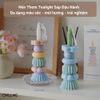 Nến thơm mini tealight tạo hình Jenga handmade quà tặng sinh nhật trang trí