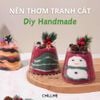 Nến cát thơm Chillme handmade diy quà tặng giáng sinh noel sinh nhật ý nghĩa khử mùi