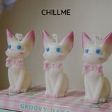  Nến thơm tạo mô hình chú mèo dễ thương Chillme handmade decor làm quà tặng trang trí dễ thương 