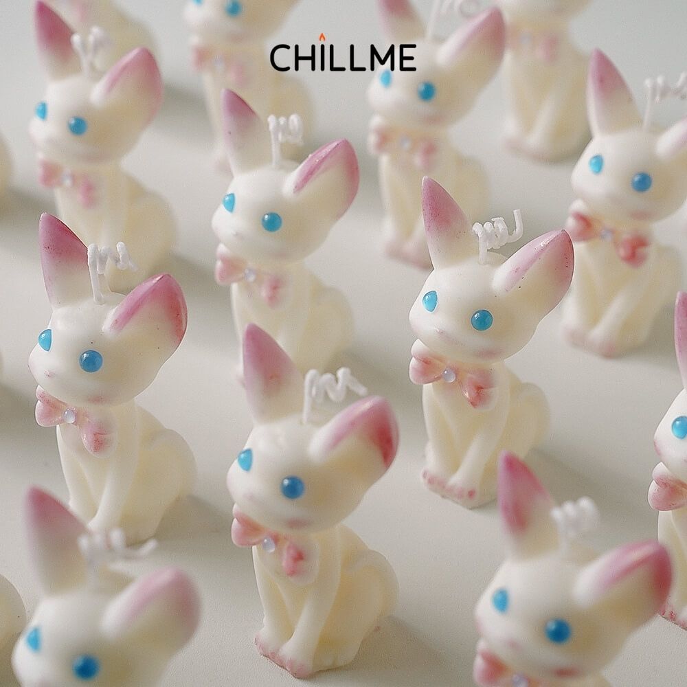  Nến thơm tạo mô hình chú mèo dễ thương Chillme handmade decor làm quà tặng trang trí dễ thương 