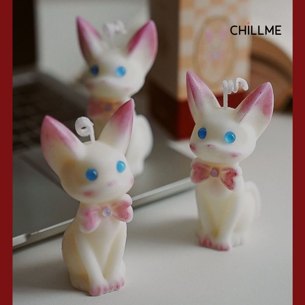  Nến thơm tạo mô hình chú mèo dễ thương Chillme handmade decor làm quà tặng trang trí dễ thương 