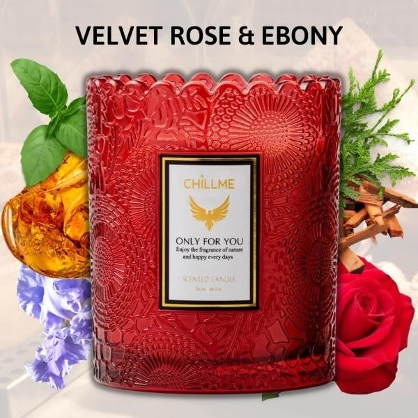  Nến Classic Velvet Rose & Ebony 