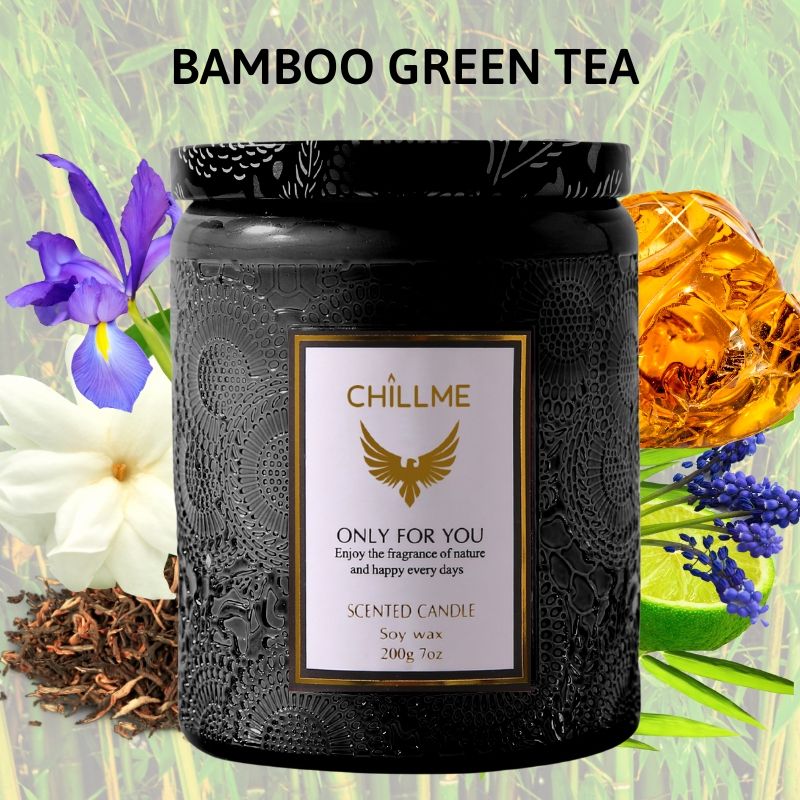  Nến Luxury Bamboo Green Tea 