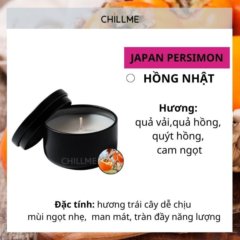  Nến thơm tealight mini cao cấp chillme sáp đậu nành organic decor trang trí nhà cửa và quà tặng 