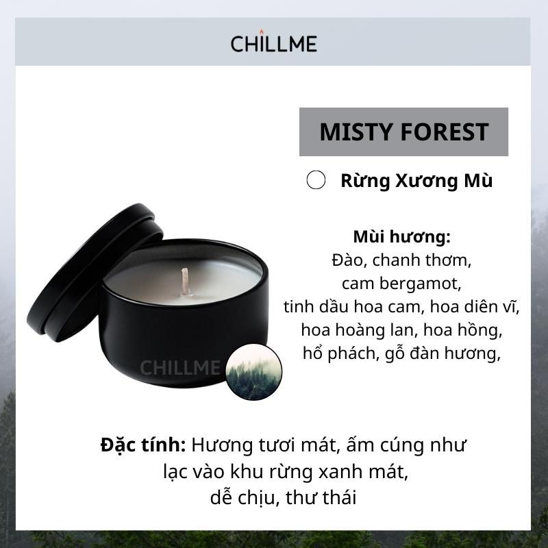  Nến thơm tealight mini cao cấp chillme sáp đậu nành organic decor trang trí nhà cửa và quà tặng 