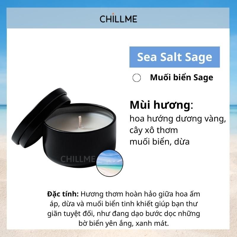  Nến thơm tealight mini cao cấp chillme sáp đậu nành organic decor trang trí nhà cửa và quà tặng 