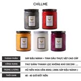  Nến thơm phòng tinh dầu chillme  Luxury 400g organic không khói dễ ngủ trang trí - LXR 