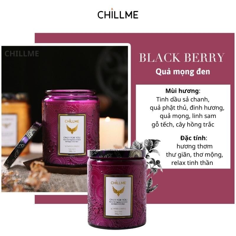  Nến thơm phòng tinh dầu chillme  Luxury 400g organic không khói dễ ngủ trang trí - LXR 