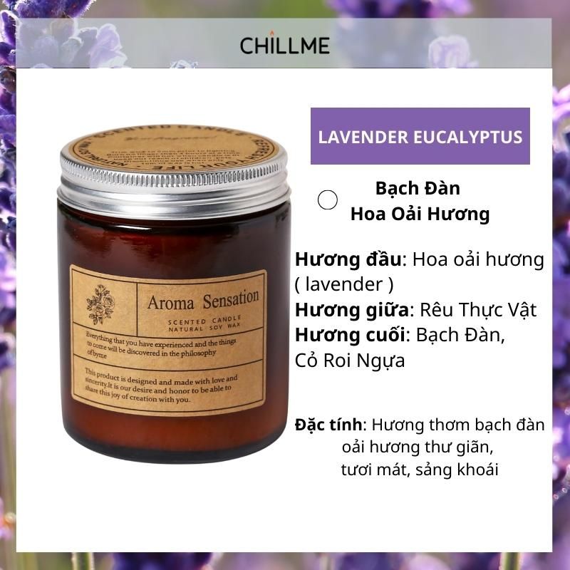  Nến thơm tinh dầu thiên nhiên chillme không khói thơm phòng ngủ an toàn decor đẹp mắt thư giãn Aroma 