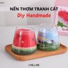 Nến cát thơm phòng Chillme bức tranh handmade quà tăng sinh nhật đám cưới thơm phòng