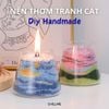 Nến thơm tranh cát Chillme handmade DIY làm quà tặng sinh nhật khử mùi phòng