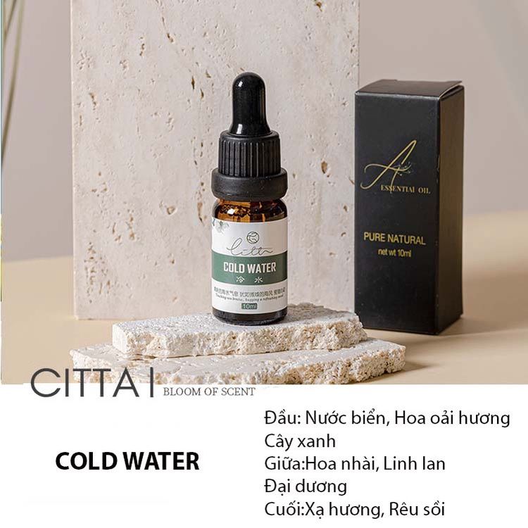  Tinh dầu thơm phòng 10ml Citta dùng cho máy xông khuyếch tán nguyên chất giúp khử mùi thư giãn - TDCT10ML 