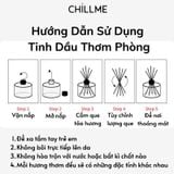  Tinh dầu thơm phòng hương nước hoa 180ml Chillme cắm que tỏa hương khử mùi lâu Reed Diffuser trang trí 
