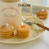  Sét nến thơm tealight hình bánh quy Chillme decor phong cách Hàn Quốc dễ thương handmade 