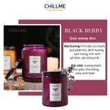  Nến thơm vintage Chillme hương thư giãn  tươi mát 200g - San Diego Blackberry 