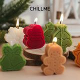  Set nến thơm làm quà tặng handmade decor Chillme dễ thương giáng sinh tuần lộc cây thông noel trang trí 