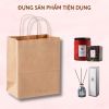 Túi giấy Kraft xi măng có quai đựng sản phẩm đựng quà tặng nhiều kích thước - Chillme 