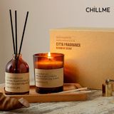  Set nến thơm tinh dầu Chillme khuếch tán quà tặng sinh nhật người yêu bạn gái đám cưới thư giãn vintage 