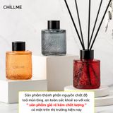  Tinh dầu thơm phòng khuyếch tán Chillme 100ml que gỗ khử mùi không khí thư giãn decor 