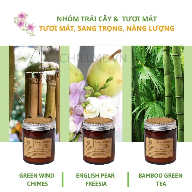  Nến thơm tinh dầu thiên nhiên chillme không khói thơm phòng ngủ an toàn decor đẹp mắt thư giãn Aroma 