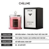  Nến thơm nắp chuông Chillme hương ngọt ngào ấm áp 150g - Velvet Rose & Ebony 