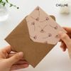 Thiệp chúc mừng hoạ tiết hoa văn Chillme chúc mừng sinh nhật, kỷ niệm, ngày lễ đơn giản cao cấp - HK036