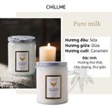 Nến thơm Luxury Chillme hương nhẹ nhàng thư giãn 200g - Pure Milk 