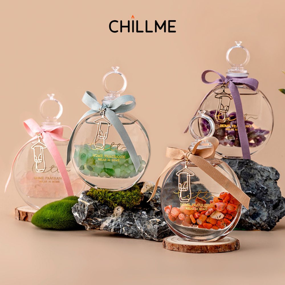  Set tinh dầu thơm phòng Chillme khuếch tán hương thơm tự làm quà tặng khử mùi hương nước hoa - TDCTTL01 