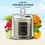  Nến thơm nắp chuông Chillme hương tươi mát thanh khiết 150g - Lime Basil & Citrus 