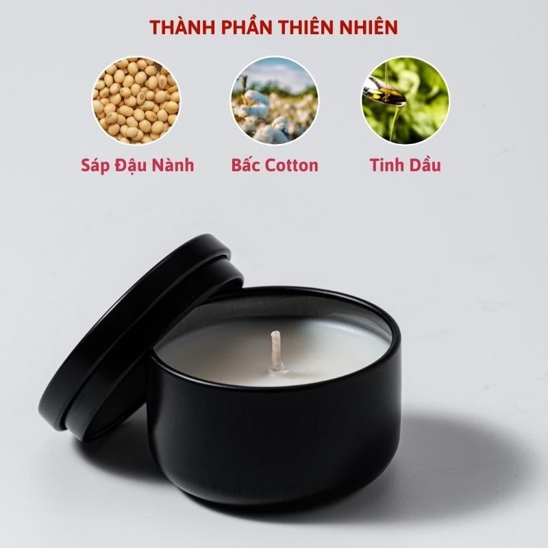  Nến thơm tealight mini cao cấp chillme sáp đậu nành organic decor trang trí nhà cửa và quà tặng 