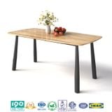 Bàn Ăn Mặt Gỗ 1m6 BA05-G16