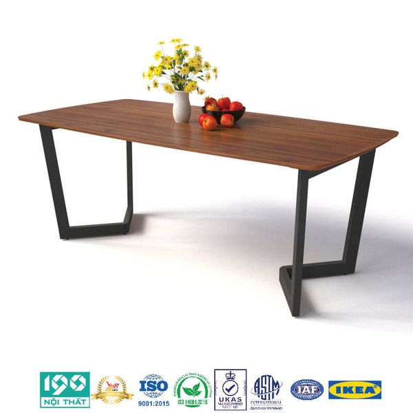 Bàn Ăn 1m6 Mặt Gỗ BA07-G16