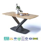 Bàn Ăn Mặt Gỗ 1m6 BA08-G16