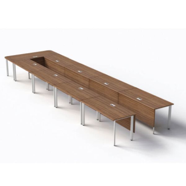 Bàn Họp Chân Sắt Dài 7m2 BH72U-CO