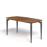 Bàn Ăn 8 Ghế Chân Sắt Mặt Gỗ Plywood 241BA-P18