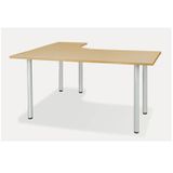 Bàn Giám Đốc Chữ L 1m4 Chân Thép BLP14-CT