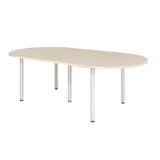 Bàn Họp 2m4 Chân Sắt Trụ Tròn BH24-CT