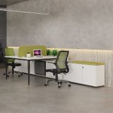 Cụm Bàn Làm Việc 2 Người 241B12-H Có Tủ Phụ