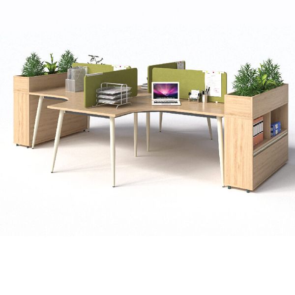 Cụm Bàn Làm Việc 4 Chỗ 2m8 1907BL14-4