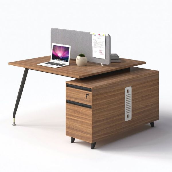 Bàn Làm Việc 2 Chỗ 1m4 Kèm Tủ 1908B14-2H