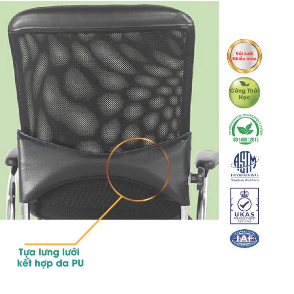 Ghế Công Thái Học Chân Sắt Sơn GX207-S