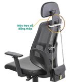 Ghế Lưới Có Tựa Đầu Chân Mạ GX404-M